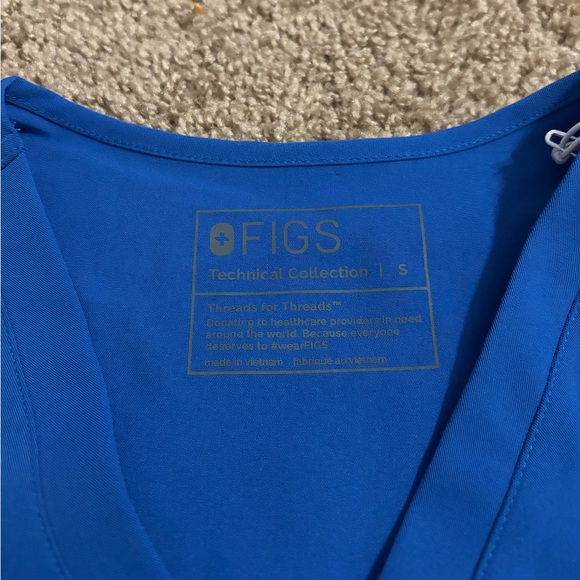 Figs Catarina One-Pocket Scrub Top Blue Size Small - Picture 4 of 8